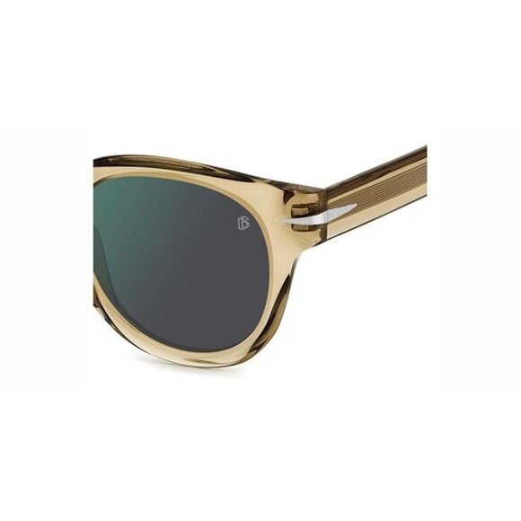 New DAVID BECKHAM Yellow Square 7041/S Flat FMPMT Sunglasses Women - Picture 3 of 4